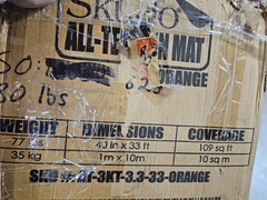 SKUDO AT-3KT-3.3-33-ORANGE All-Terrain Mat 40 in x 33 ft. Vinyl Loop Coiled Mat