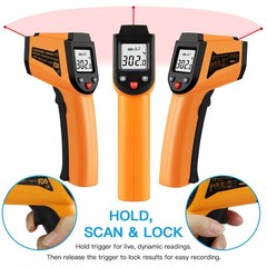Kitchen Infrared Thermometer 50c To 400c58f To 752f Digital Laser Infrared The