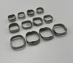 10Kit/40pcs Dental Orthodontic 1st Plain Molar Bands Single Band Brace #29-44+