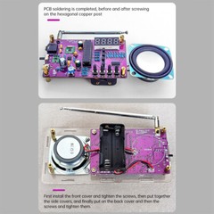 Digital Tube FM Radio Electronic Kit DIY Soldering Practice Kit 87.5MHz~108MHz