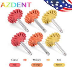 6Pcs Dental Composite Polishing Wheel RA 2.35mm Coarse/Medium/Fine Polisher