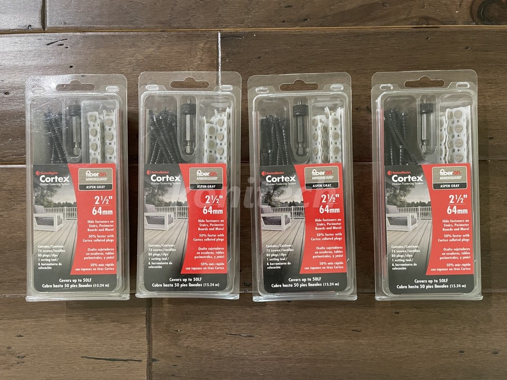 Lot Of 4 – Cortex Hidden Fastening System for Fiberon ArmorGuard Decking 2-1/2″