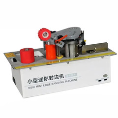 220V Wood Edge Banding Machine Straight Line/Curve Arc Woodworking PVC Manual Ed