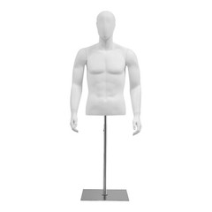 Male Mannequin Torso Manikin Dress Form 4.27-6.56ft Height Adjustable Detachable