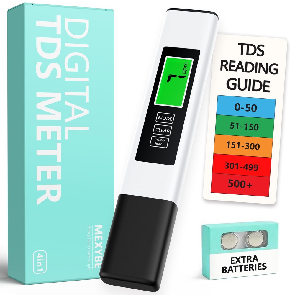 4 in 1 Tds Meter Digital Water Tester, Accurate & Reliable TDS EC & Temp (°C,°F)