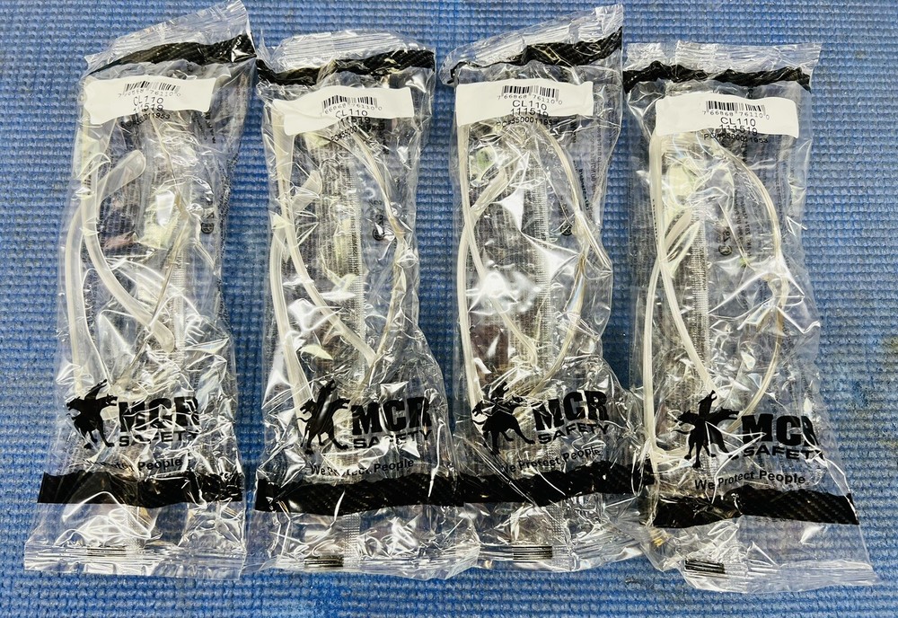4 PAIR Protective Safety Glasses Clear Lens C Z87+ Lot of 4 anti-scratch