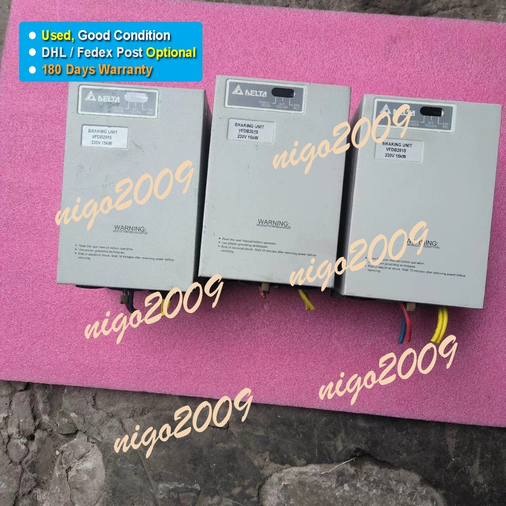 1PC Used & 100% Tested DELTA VFDB2015 230V 15KW Brake Unit 180-days Warranty