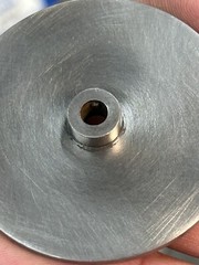 QTY 1 UNKNOWN MAKE .093” FACE STEEL GEAR BLANK 3/16” BORE +SET SCREW 2” DIAMETER