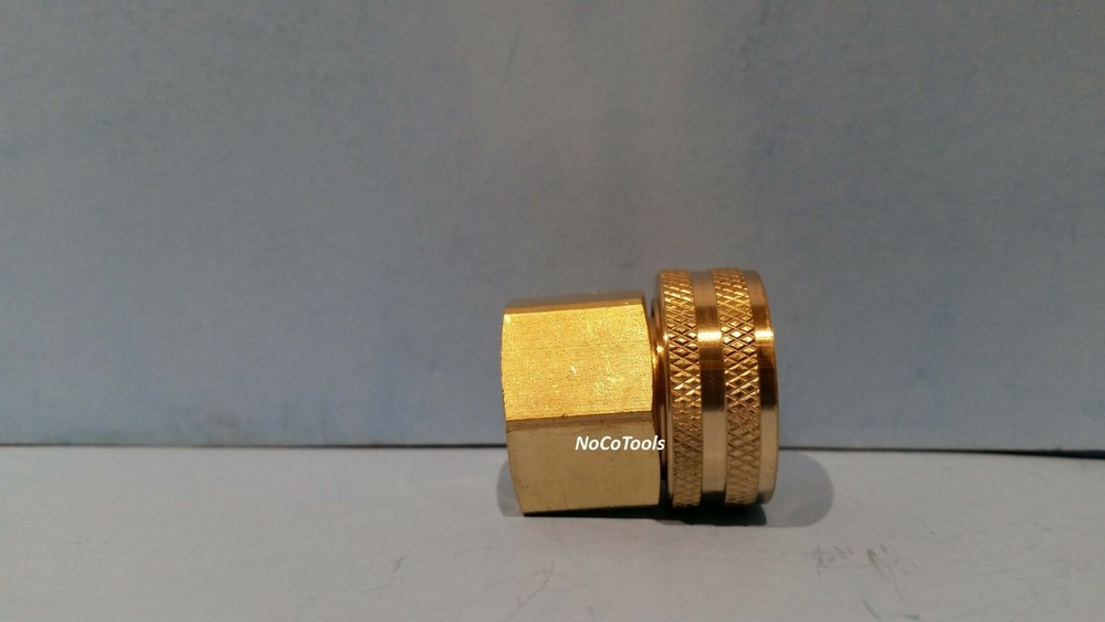 Solid Brass Garden Hose Swivel Fitting 3/4″ Inch Female GHT 1/2″ Inch Female NPT