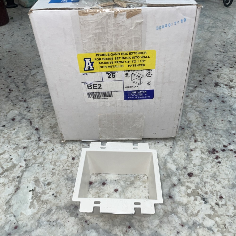 Arlington BE2 Box Extender 2 Gang (BOX OF 25)