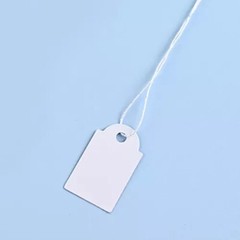 500/1000x Garage Sale Price Tag Size #5 Blank Merchandise Hang String Strung USA