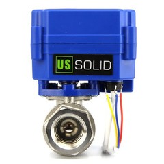U.S. Solid 1/4″ NPT Motorized Ball Valve 9V 12V 24V AC/DC 3-Wire SS304