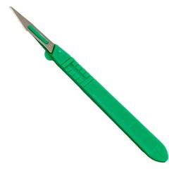 Sterile Disposable Scalpel No. 11 (10/Pack) w/ Plastic Handle – Carbon Steel