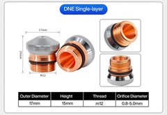 DNE Laser Cutting Nozzle D15H15 1.0-5.0mm For DNE Laser Cutting Machine Cut Head