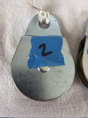 One Single Pulley Fixed Eye 2 1/2 Inches New Rated for 550 LBS Load Capacity
