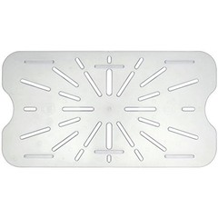 HUBERT Drain Shelf for Cold Food Pans Translucent Drain Shelf, Full Size