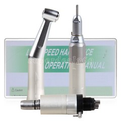 Dental Low Speed Handpiece /Kit Contra Angle Straight Air Motor 2/4Hole YX23