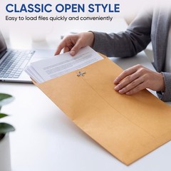 20 Pack Brown Kraft Clasp 9×12 & 10×13 Inches Combo Pack,