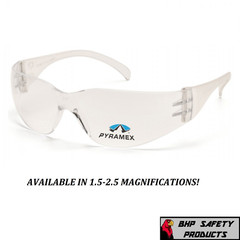 PYRAMEX INTRUDER READER BIFOCAL SAFETY GLASSES 1.5-2.5 MAGNIFICATION FOR READING