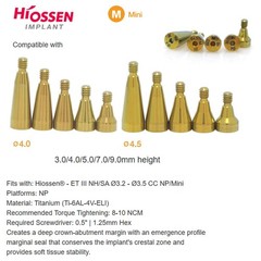 US Hiossen Dental Straight Locator Healing Cap Abutment Regular Mini ET Platform