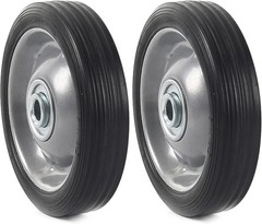 Universal Fit 5″ Flat-Free Solid Rubber Wheel Assemblies – 2-Pack, All Seasons