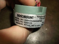 ROSEMOUNT 248HANAN0NSF6Q4 TEMPERATURE TRANSMITTER 0-400F RANGE (BIN139)