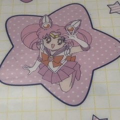 Vintage Anime 1990s SAILOR MOON clear document file folder Bandai Namco