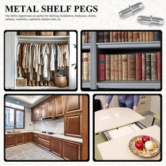 Quacc 12 PCS Replacement Shelf Support Pins, 5mm Metal Peg Sturdy…