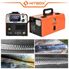 HITBOX HVM200 110V 3IN1 Portable MIG Welder ARC Lift TIG Gasless IGBT Welder
