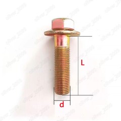 Color Zinc 10.9 Steel Fine Thread Hexagon Flange Head Bolts M10 M12 M14 M16