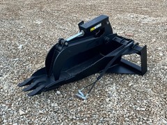 PROWORKS Extreme Duty Stump Bucket Grapple Attachment Skid Steer Quick Attach