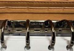 NEW VTG 1996 Franklin Covey SpaceMaker Tan Tobacco Leather Zip Planner 10×7 MINT