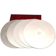 6″ 150mm Diamond Coated Flat Lap Wheel Jewelry Polish Grinding Disc 80-3000 Grit