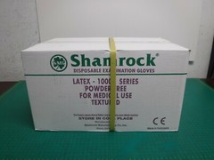 Shamrock Latex Disposable Examination Gloves – 1 Case of 1000 Gloves (LARGE)