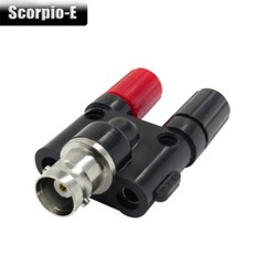 BNC Female to Dual 4mm Banana Female Jack Coaxial Adapter Connector Binding Post
