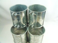 Lot of 6 Bridgeport 249-DC 4″ Zinc Diecast Set Screw Coupling