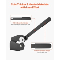 Manual Sheet Metal Shear, 0.07in Cut, 40Cr HRC52-54 Blades, Q235 Frame