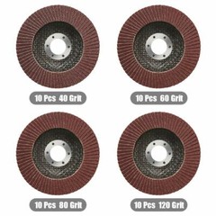 40x Flap Disc 4.5″ 4-1/2 40 60 80 120 Grit Angle Grinder Sanding Grinding Wheels