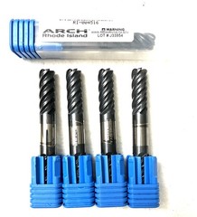 ARCH 3/8 5FL Double End Corner Radius End Mill .060R Solid Carbide AlTiN NEW