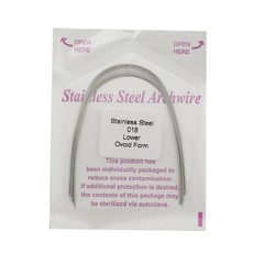 Dental Orthodontic Arch Wires Stainless Steel Round Ovoid Form Upper Lower 012