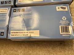 Ambitex NMD5201 Powder Free Nitrile Gloves Medium 1 case (10boxes /1000 gloves)