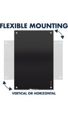 Frameless Black Glass Dry Erase Board Large Splicing Magnetic Tempered for Wall