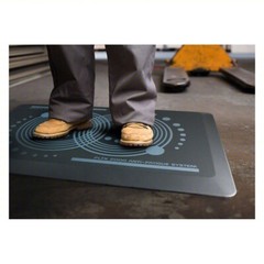 AFS-TEX System 2000 20″ x 32″ Anti-Fatigue Mat; Antimicrobial Slate Gray Large