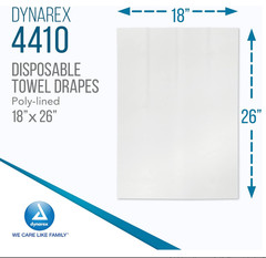 Dynarex General Purpose Towel Drape Sterile 18 W X 26 L Case of 50 / Code 4410