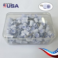 100pcs Dental Tooth Prophy Polishing Cups Latch Type Rubber Polish Polisher US