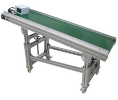 Inclined Belt Conveyor 59”x15.7” Transportation Machine Load 88Lbs 110V 120W