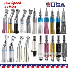 Dental slow low speed straight handpiece/contra angle/air motor 2/4h fit NSK AZ