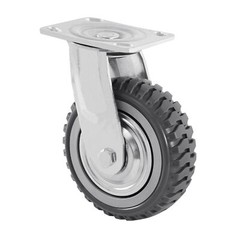 4PCS 6″ Heavy Duty Industrial Polyurethane Swivel Caster Safety Brake Wheels