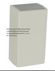BUD Industries PI-1908-LG Series PI Dark Light Gray ABS Cover Plastic Box with D