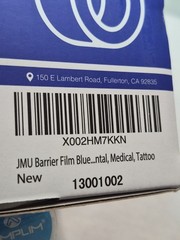 JMU Barrier Film Roll Tape Blue 4″ x 6″ 1200 Sheets Dental Barrier Film Roll
